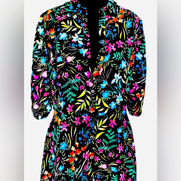 MAGGY LONDON FLORAL MAXI DRESS - Picture 3 of 6